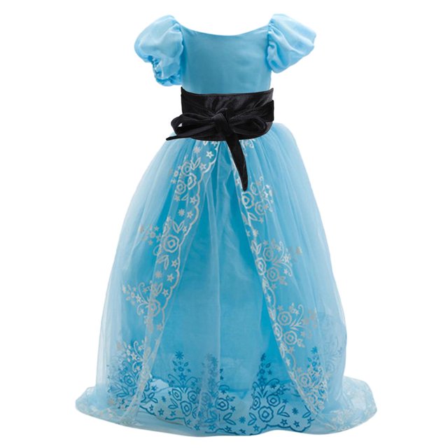 Vestido de Chicas Largo Cinturón Bowknot de Tul Fiesta Baile Graduación Navidad Cosplay Sunnimix Vestido de princesa con cinturón