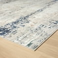 thumbnail image 2 of 5' X 7' Beige Cream Blue And Gray Abstract Stain Resistant Area Rug, 2 of 8
