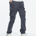 thumbnail image 7 of Dovford Men's Relaxed Cargo Pants Pockets Work Pants Casual Outdoor Pants Ripstop Tactical Pants for Men, 7 of 7