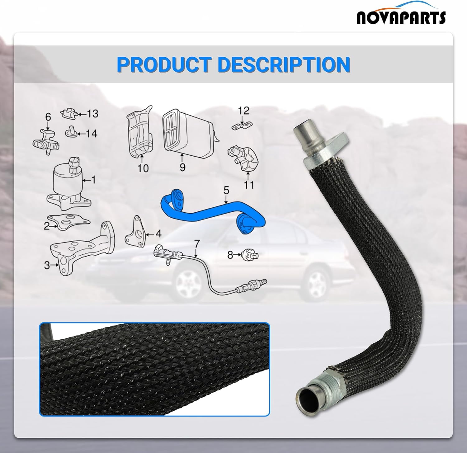 NOVAPARTS EGR Valve Pipe for Chevy Malibu Lumina Impala Venture Oldsmobile Alero Buick Century Regal Pontiac Aztek Montana Grand Am Prix 3.1L 3.4L 3.8L 2000-2005 24508969 598-202