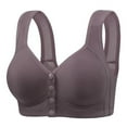 thumbnail image 2 of Swuxness Womens Comfortable Wireless Bra, Women's Push Up Bras, Women Plus Size Breathable Seamless Bra with Light Padding for Everyday Wear Gray, XL, 2 of 3
