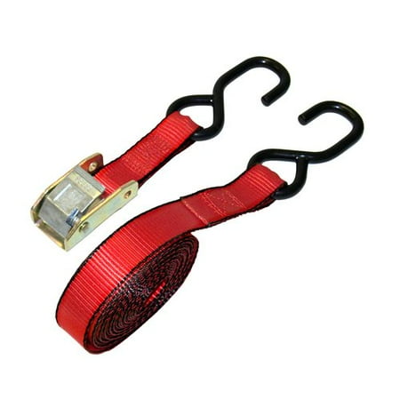 Everest S1018 1-In. X 15-Ft. Standard Cam Buckle Tie Down with S-Hook
