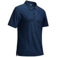 thumbnail image 4 of Mens Workout Shirts Stretch Fit Moisture Wicking Summer Gym Shirts Button Up Short Sleeve Muscle Running Athletic Tops, 4 of 5