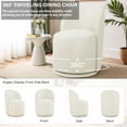 thumbnail image 2 of UIXE 360° Swivel Barrel Accent Chair, Fabric Upholstered Kitchen Dining Room Chair, Makeup Vanity Side Chair for Bedroom Living Room - Beige, 2 of 6