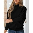 thumbnail image 4 of PRETTYGARDEN Womens Sweaters Fall Fashion Casual Loose Turtleneck Batwing Long Sleeve Knit Sweater Pullover Tops, 4 of 10