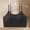 Black, variant on Avrnliq Wireless Seamless Bralette for Women Floral Jacquard Spaghetti Strap Camisole Bra One Size Blue
