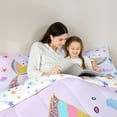 thumbnail image 5 of Castle Fairy Sea Mermaid Bedding Comforter Set 2pcs for Kids Children,Abstract Rainbow Bling Glitter Twin Comforter Sets Microfiber,Dreamy Ocean Princess Breathable Bedding Set,Super Cozy Room Decor, 5 of 8