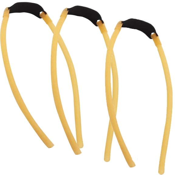 Duslogis 3Pcs Slingshot Bands, Premium Heavy Duty Rubber Tubular Slingshot Replacement Bands, Heavy Pull for Hunting, Catapults & Outdoor Games