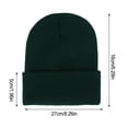 thumbnail image 5 of Gorro Beanie Unisex Minnieouse Skullcap Hilo Multifuncional a Prueba de Viento Verde Oscuro, 5 of 5