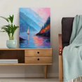 thumbnail image 5 of Sailboat Seascape Impasto Canvas Print Wall Art for Living Room Bedroom Entryway Office Restaurant Home Decor, 5 of 8