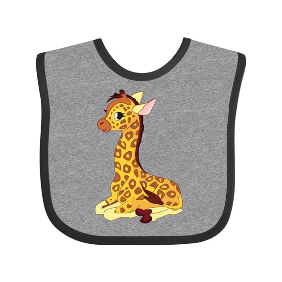 Inktastic Giraffe Boys or Girls Baby Bib
