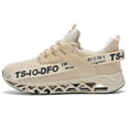thumbnail image 2 of Women Shoes Slip on Fashion Sport Running Tennis Athletic Walking Shoes Runner Trail Shoes Beige Size 8, 2 of 10