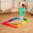 thumbnail image 1 of Battat Rainbow Ridge Balance Beams Active Playset with 10 Plastic Pcs, Toddler and Preschool Toys, 1 of 6