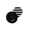 Black, variant on Statement Side Barrette with Retro Button Detail, Striped Hair Clip for Teens and Adults, School Look Accent, 1 Piece