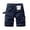 Dark Blue-O9, variant on Homeyce Cargo Shorts for Men Elastic Waistband Drawstring Short Summer Work Casual Relaxed Fit Fishing Big and Tall Cargo Short Multi Pockets Twill Quick Dry Bermuda Short,Brown XL
