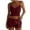Wine, variant on Women's Sexy Two Piece Outfits Summer Solid Color Backless Cami Crop Top and Bodycon Shorts Casual Outfits,Yellow,Women's S-L