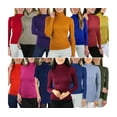 thumbnail image 5 of ToBeInStyle Women's Single Randomly Selected Mock Neck Sweater - Large, 5 of 7