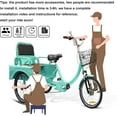thumbnail image 6 of Adult Tricycle, Akaber 20 Inch 3-Wheel Cruiser Bike with Large Front Basket & Rear Cargo Carrier, Perfect for Grocery Shopping, Cycling, Outing and Picnic, 6 of 9