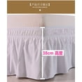thumbnail image 3 of Namzi 60"x80" Queen Bed Skirt Elastic Dust Ruffle for Easy Installation, 1 Piece,Black, 3 of 4