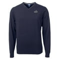 thumbnail image 2 of Men's Cutter & Buck Navy Old Dominion Monarchs Lakemont Tri-Blend Big & Tall V-Neck Pullover Sweater, 2 of 3