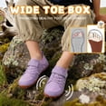 thumbnail image 2 of Barerun Kids Shoes Girls Boys Breathable Sneakers Flats,Wide,Anti-Slip,Anti-collision Toe Cap,Purple,13 Little Kid, 2 of 9
