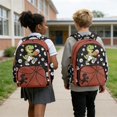 thumbnail image 3 of SCRAWLGOD Dinosaur Basketball Print Red Black Kids Backpacks for Boys Girls Multi-Pocket Large Daypack Casual Knapsack Elementary Primary Middle School Bookbags, 3 of 7