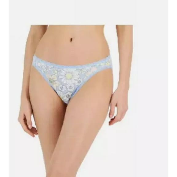 Jenni Women’s Lace Trim Bikini Underwear, Smiley Daisy XXXL