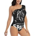 thumbnail image 3 of Honeii I Need More Space for women's one-piece swimsuit featuring a chic one-shoulder design experience elegance and style in the water-Medium, 3 of 6