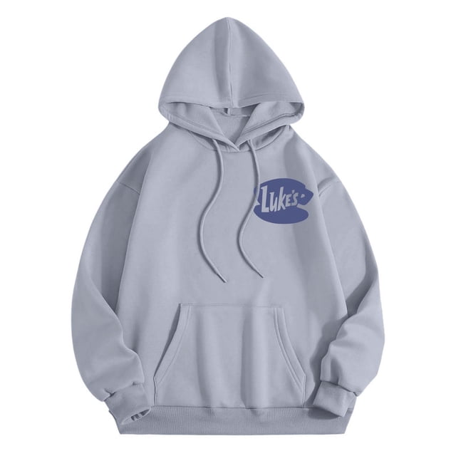 WILLBEST Sudadera con Capucha para Mujer, Ligera, Estilo Pullover, con Estampado Otoñal E Invernal X-Grande