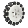 thumbnail image 4 of 152 mm de aleación de caucho y aluminio de ruedas completas 360 grados robot móvil de rotación de ruedas dobles actualizado en negro y plata, 4 of 10