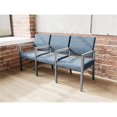 thumbnail image 5 of Pemberly Row Waiting Reception 3 Seat Tandem Seating Wood Frame in Blue, 5 of 5