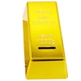 thumbnail image 1 of Gold Bar Piggy Bank Simulated Gold Bar Money Box Gold Bar Money Pot Faux Gold Bar Decor, 1 of 7
