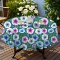 thumbnail image 4 of Pioneer Flower Floral Print Pattern Round Tablecloth 60 X 60 Inch, Wrinkle Resistant Wipeable Table Cloth for Kitchen Dining Picnic Patio Party, 4 of 6