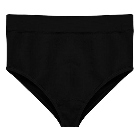 Gkeoshab Period Underwear for Women Women's Cotton Underwear High Waist Women's High Waisted Pure Cotton Ribbed Underwear Fashionable Panties Stretch Cool Underwear for Women