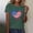 Green, variant on American Flag Shirts for Women: 4th of July T Shirt Funny USA Print Tees Patriotic Casual Short Sleeve Tops