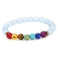 thumbnail image 6 of Kripyery Prayer Bracelet Colors Stitching Artificial Stone Women Men Chakra Bracelets Healing Wrist Chain for Everyday Wear, 6 of 8