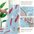 thumbnail image 3 of Chair Cover 2 Pack Removable Dining Chair Protectors Washable Chair Slipcovers Seat for Home Wedding Decor Candy Canes and Christmas Stockings, 3 of 6