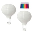 thumbnail image 4 of 2 piezas de globos aerostáticos sin terminar, adornos de lámpara, adornos clásicos colgantes, manualidades DIY para fiesta, pintura, aniversario, 4 of 7