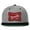 GRAY / BLACK, variant on Rowdy Patch Flat Bill Snapback Hat Gray / Black