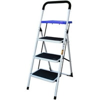 AmeriHome Three-Step Utility Stool with Utility Tray