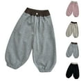 thumbnail image 4 of VERUGU Kids Sports Sweatpants Long Pants Lantern Pants for Girls Boys Casual Loose Versatile Solid Pants Dark Gray 6 Months, 4 of 4