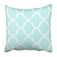 thumbnail image 1 of RYLABLUE Blue Damask Hand Drawn Paint White Simple Abstract Beautiful Elegant Geometric Graphic Pillowcase 18x18 inch, 1 of 1