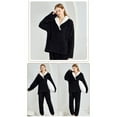 thumbnail image 3 of Ltctricy Womens Fleece Pajama Sets 2 Piece Winter Warm Fuzzy Pullover Tops and Long Pants Lounge Outfits Soft Loungewear, 3 of 3