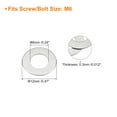 thumbnail image 2 of Uxcell M6 304 Stainless Steel Flat Washers, 6x12x0.3mm Ultra Thin Flat Spacers for Screw Bolt, 100 Pack, 2 of 5