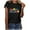 Black, variant on Xihbxyly Easter Shirts for Women Funny Bunny T-Shirt Loose Plus Size Short Sleeves Graphic Tee Tops Easter Egg Holiday Shirt Round Neck Top