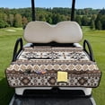 thumbnail image 2 of Pzuqiu Southwestern Geometric Quilted Golf Cart Seat Cover - 2-Person Universal Fit With 4 Storage Pockets, Non-Slip Protector for Golfers, 2 of 9