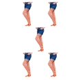 thumbnail image 2 of Qarigey Medias Pantimedias Medias divertidas Calcetines altos iris Muslo Regalos altos Carnaval Fiesta de baile de lujo Mascarada Tipo 9 Type2 NO2 Qarigey CBP377797, 2 of 5