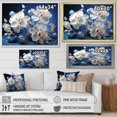 thumbnail image 4 of Designart "Serene Petals Of White And Blue Orchids" Orchids Canvas Art Print, 4 of 7