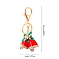 thumbnail image 3 of Christmas Tree Keychain Purse Bag Charm Pendant Keychain Christmas Party Favor Gift for Girl Woman Lady, Bells, 3 of 6