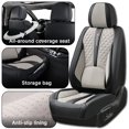 thumbnail image 4 of 2019 for Nissan Kicks Car Seat Covers Synthetic Leather Wear Resistant Model Specific Extra Comfort Armrest Compatible, 4 of 9